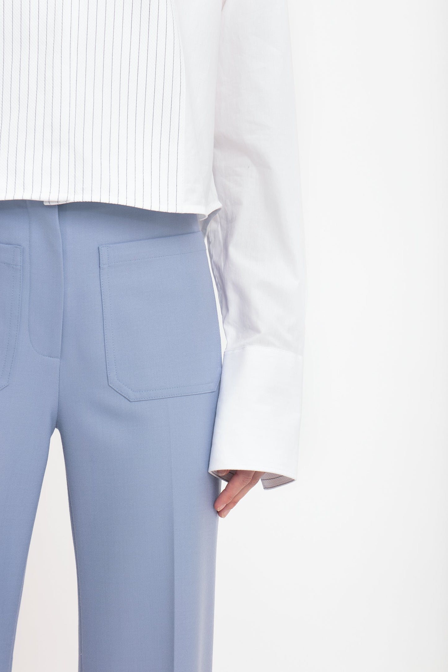 Cropped Tux Shirt