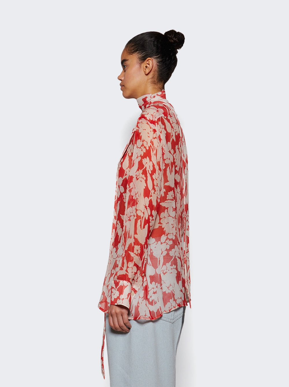 Draped Pleat Detail Blouse