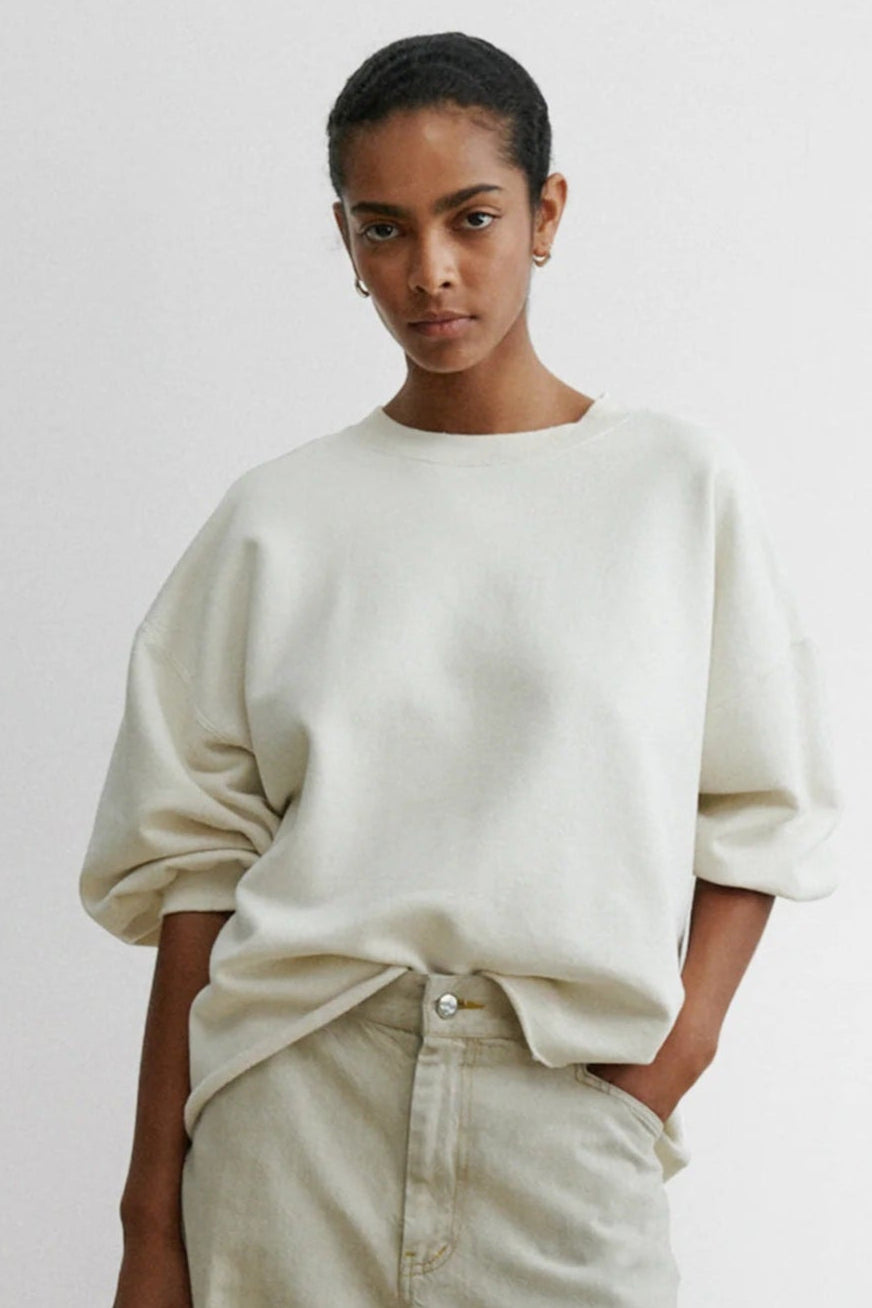 Fond Sweatshirt in Dirty White