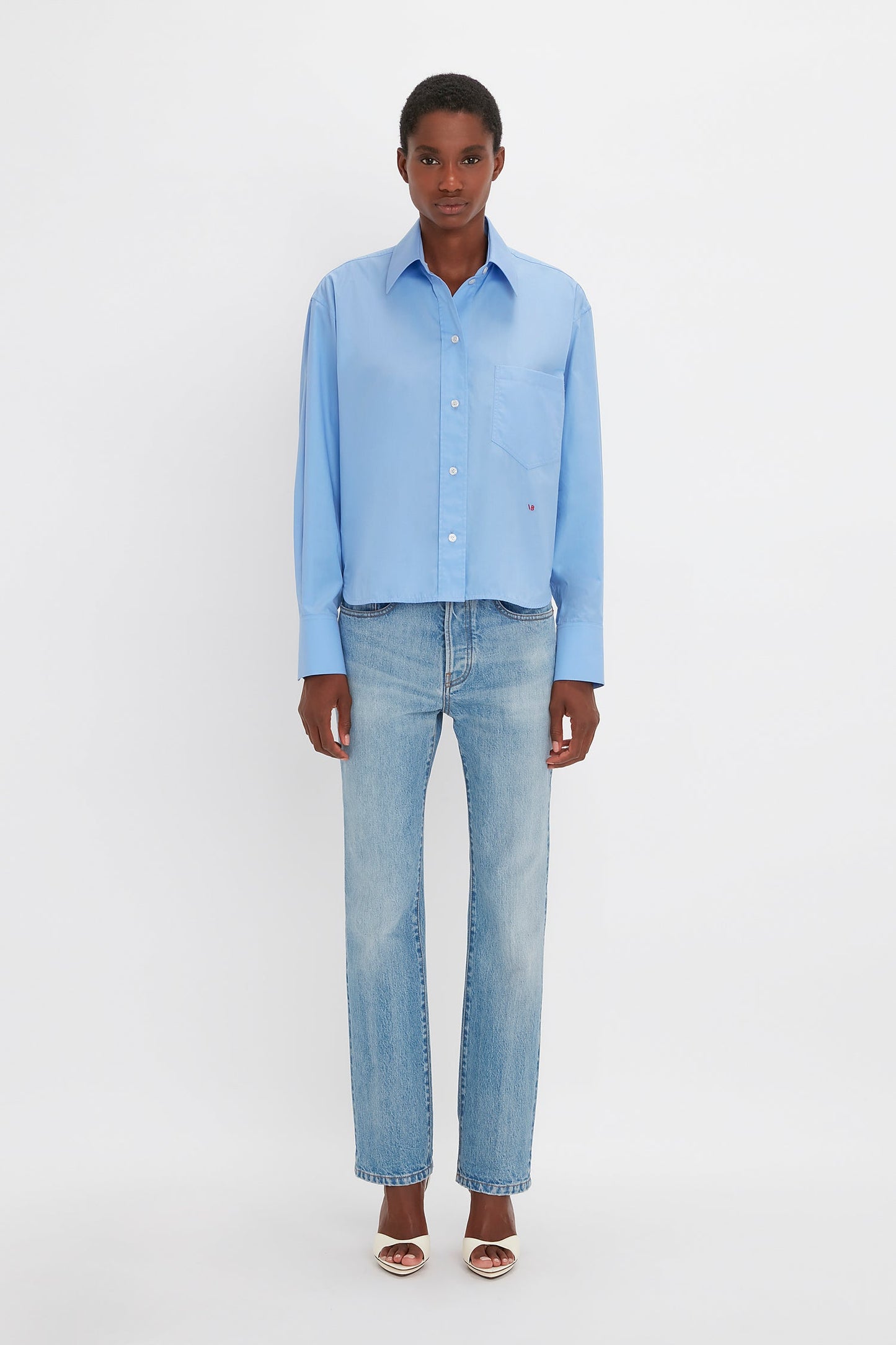 Cropped Long Sleeve Shirt