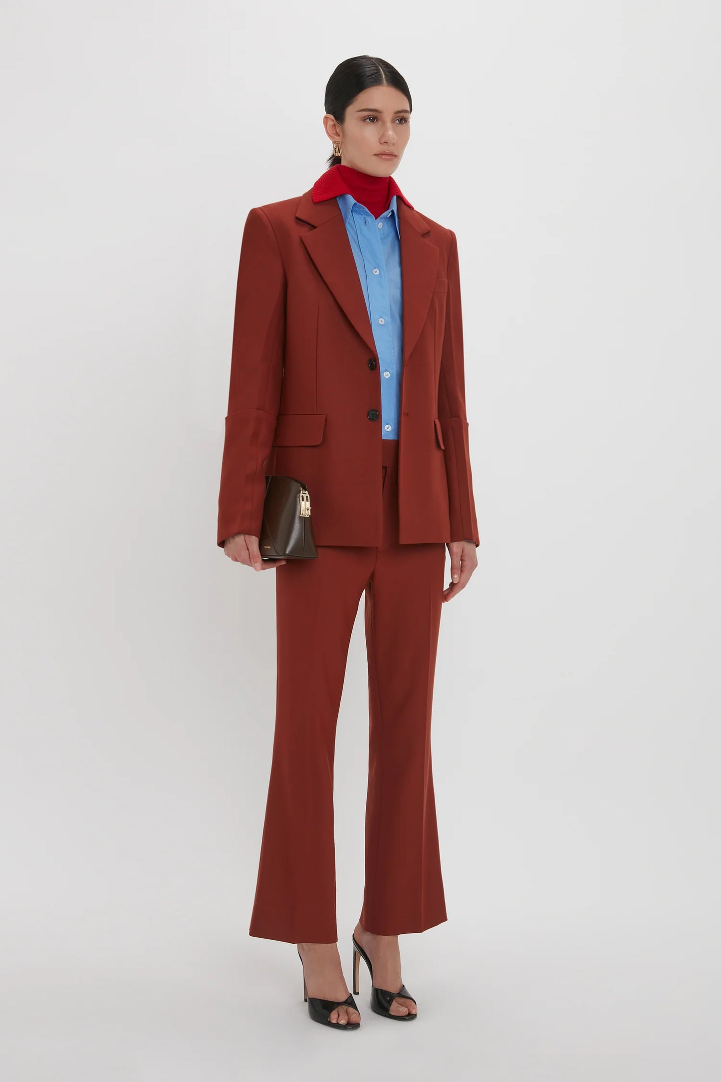 70's Cropped Flare in Russet