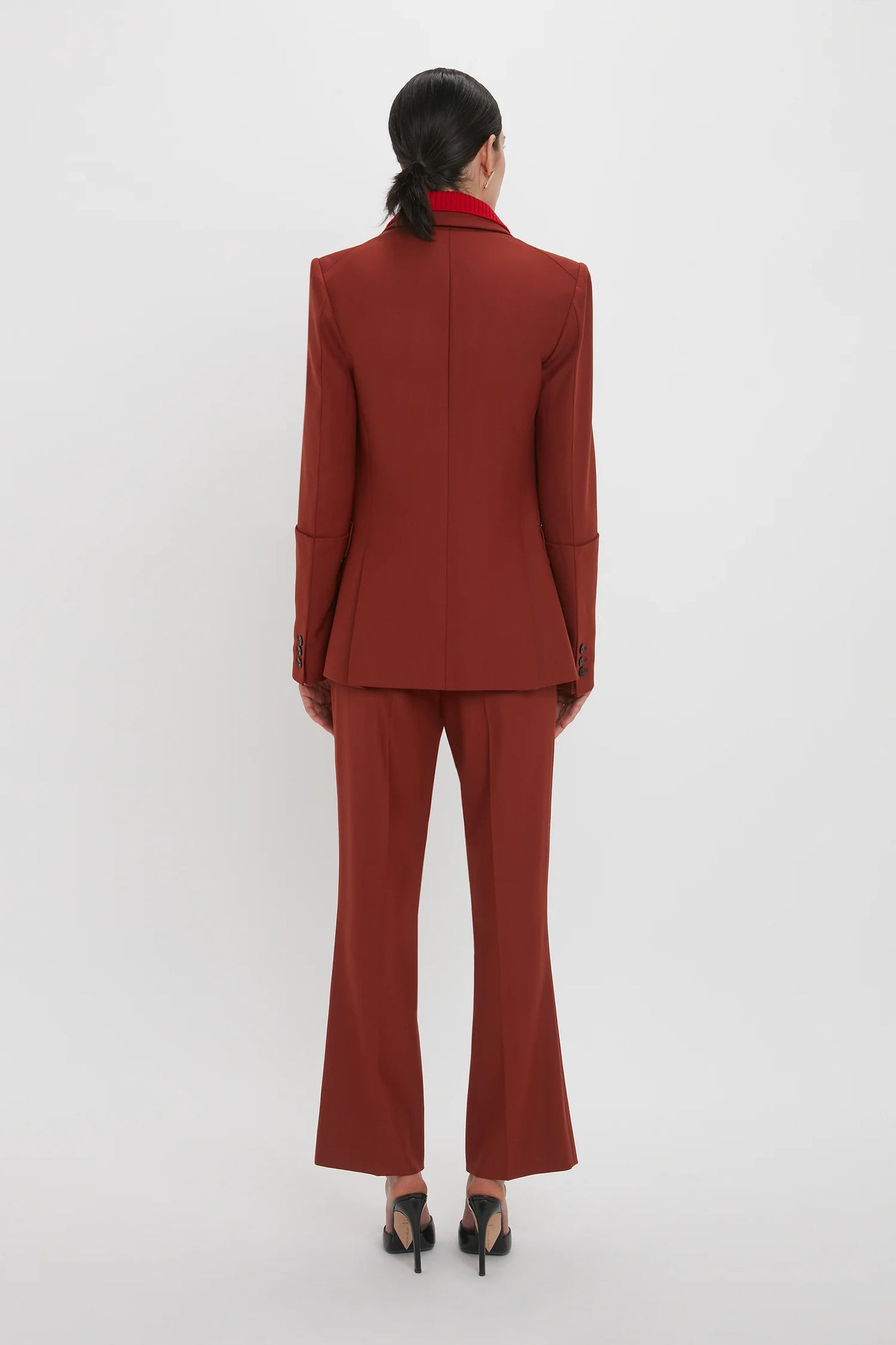 70's Cropped Flare in Russet