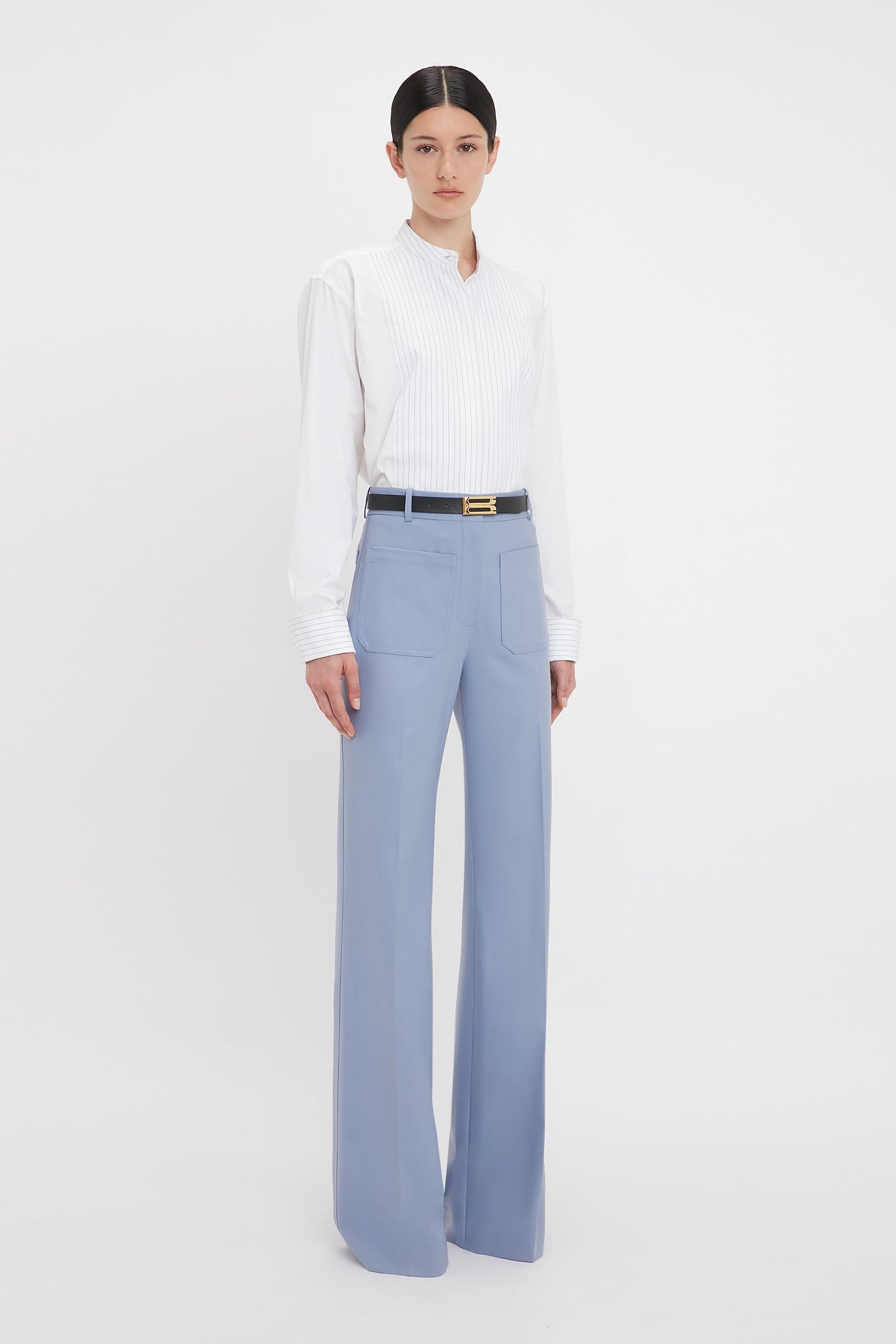 Cropped Tux Shirt