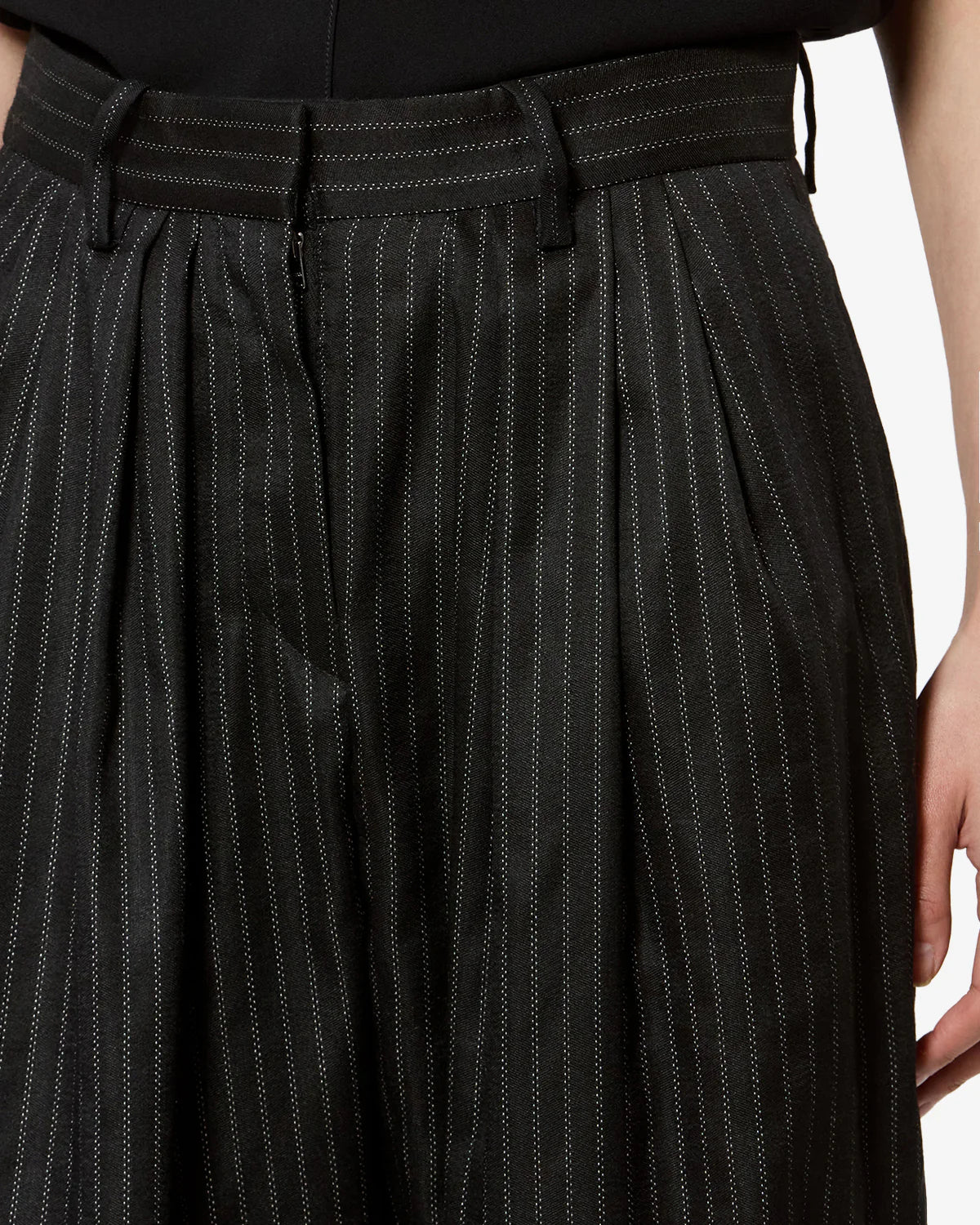 Janice Stripe Wool Trousers