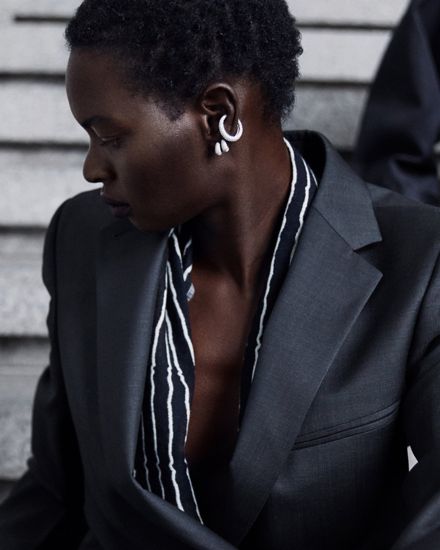 Ice Huggies Pave Silver