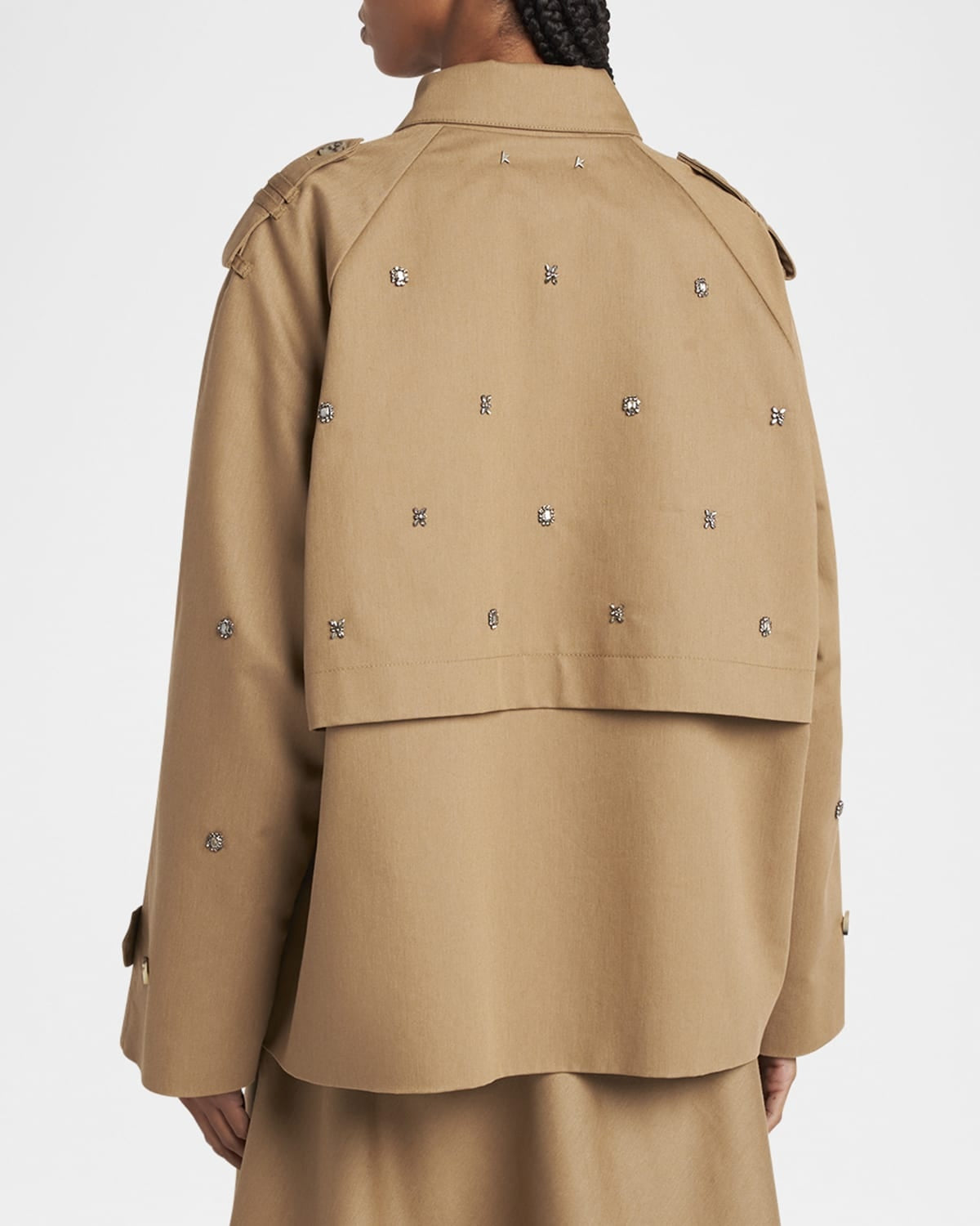 Embellished Noa Short Trench