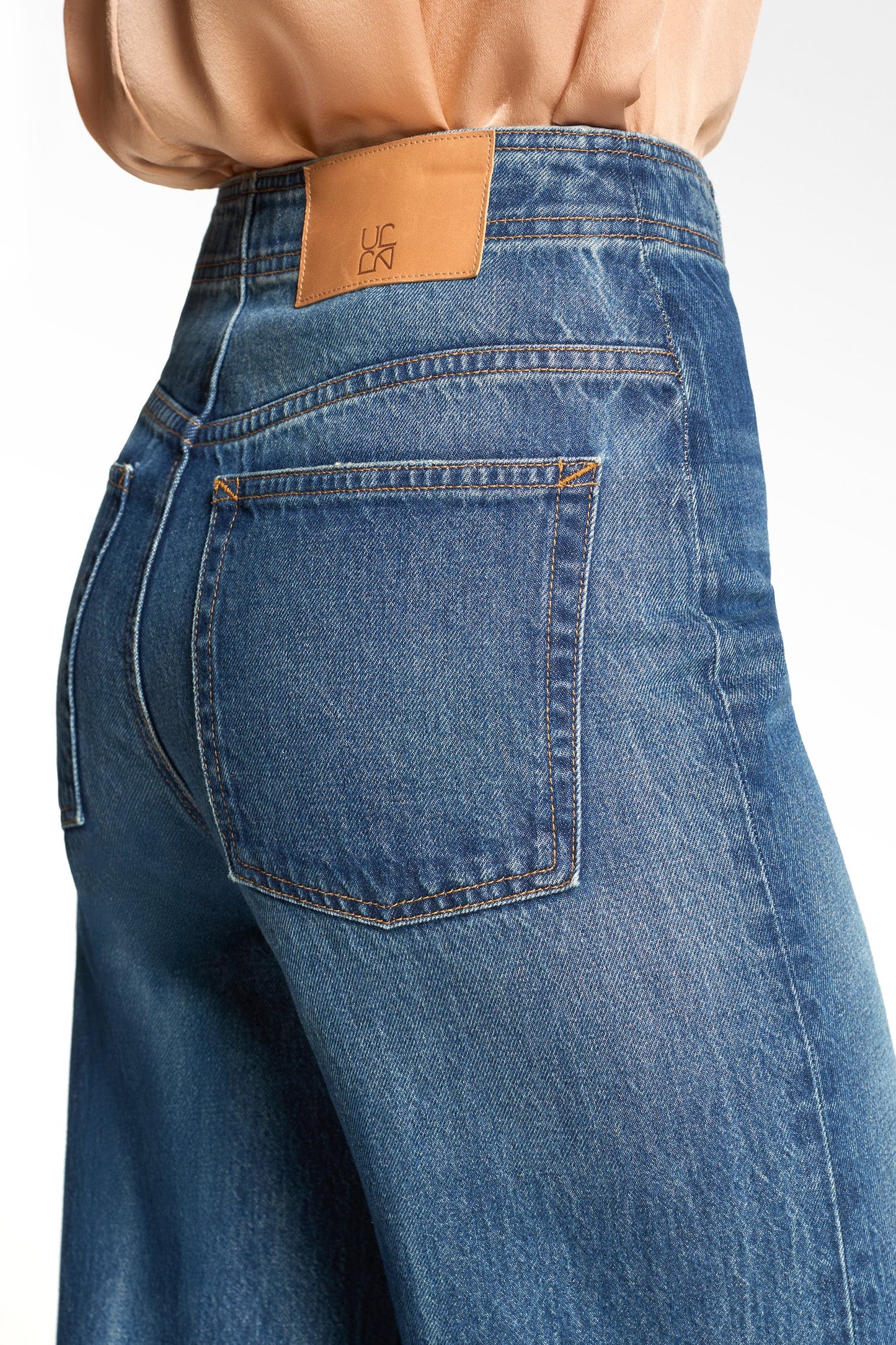 The Bianca Wide Leg Seamed Jean