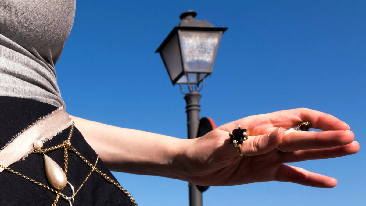 Black Cocktail Ring