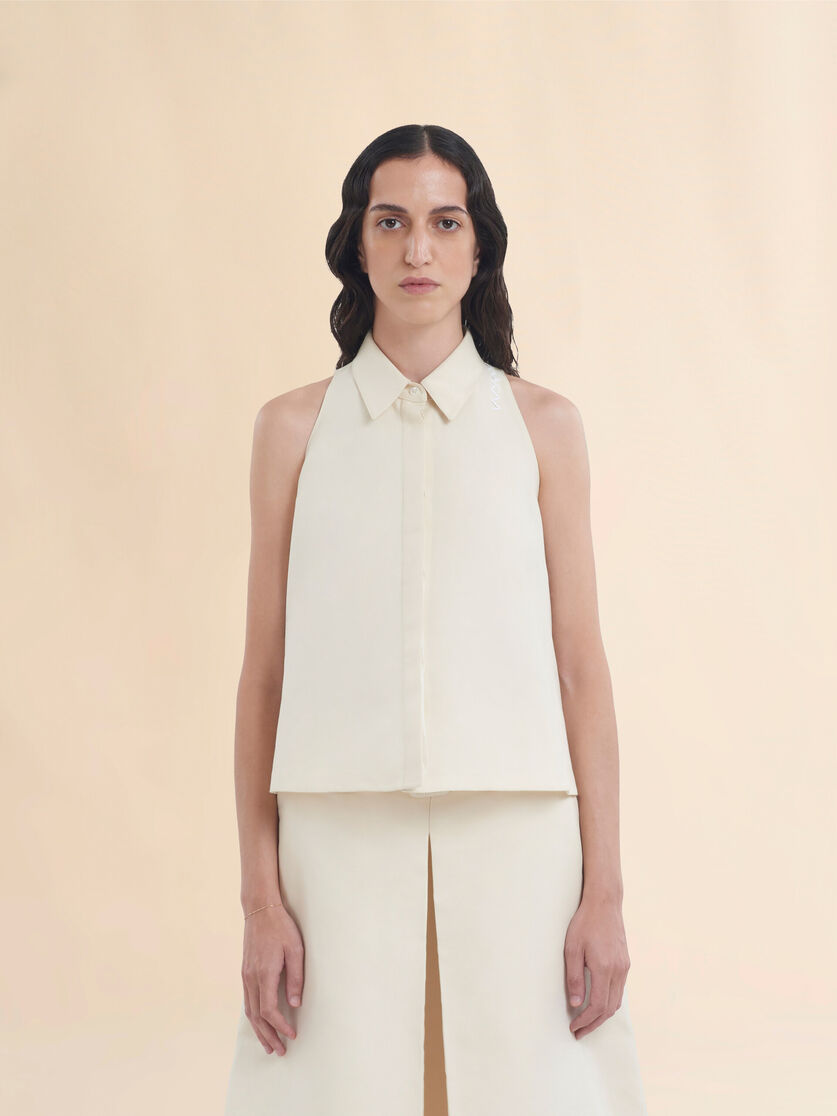 Cotton Cady Sleeveless Shirt