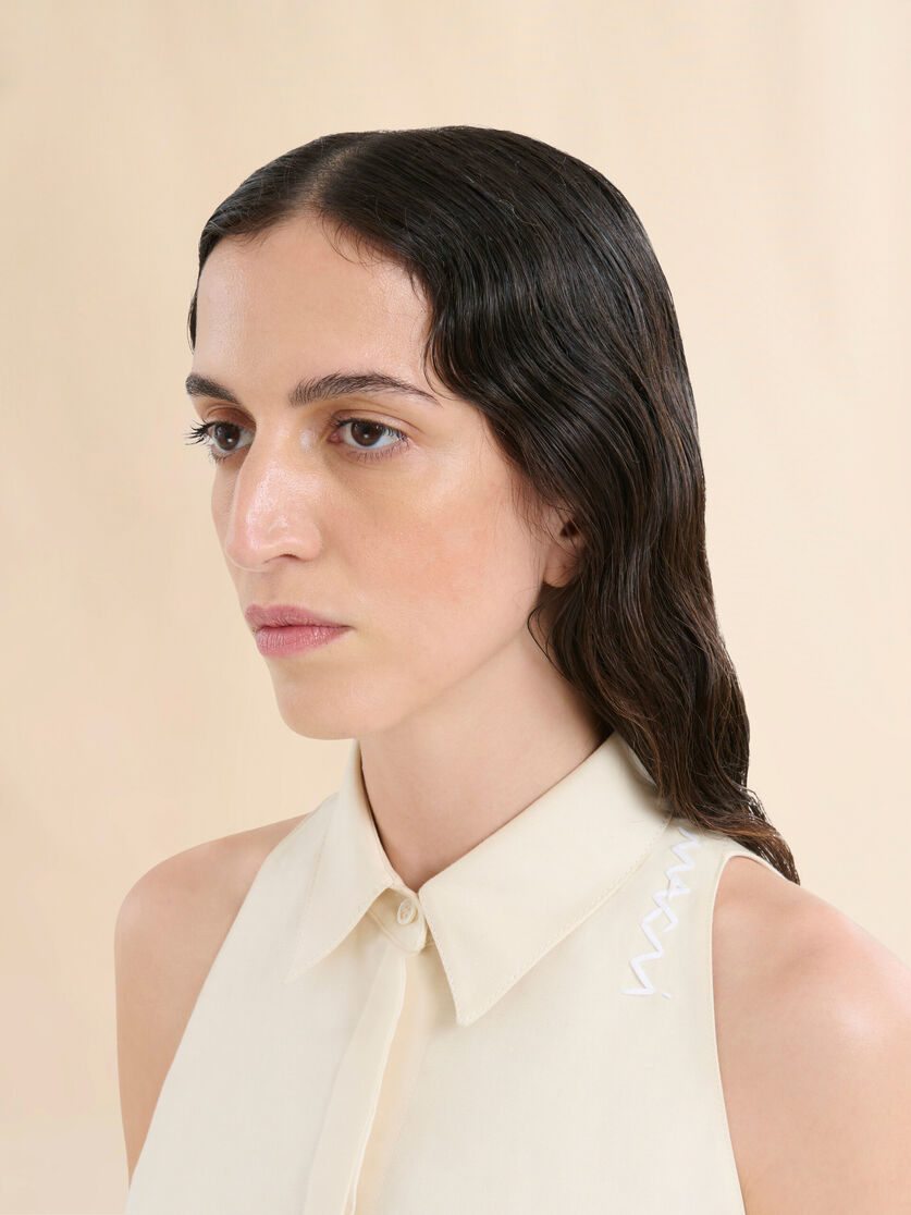 Cotton Cady Sleeveless Shirt