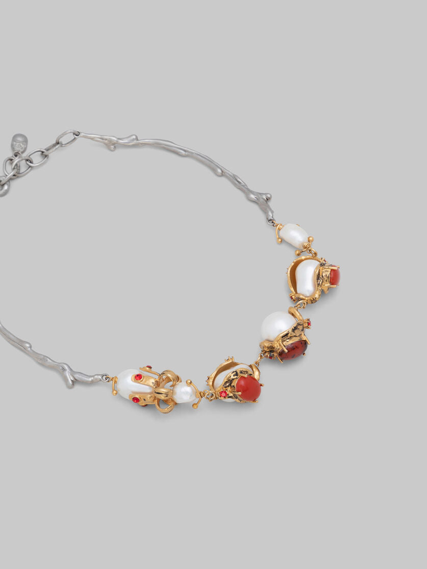 Pearl & Stones Necklace