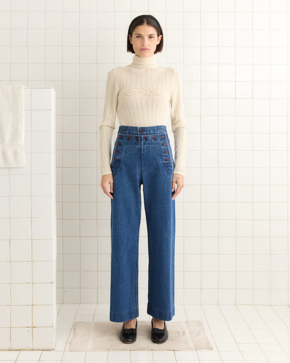 Denim Sailor Trousers