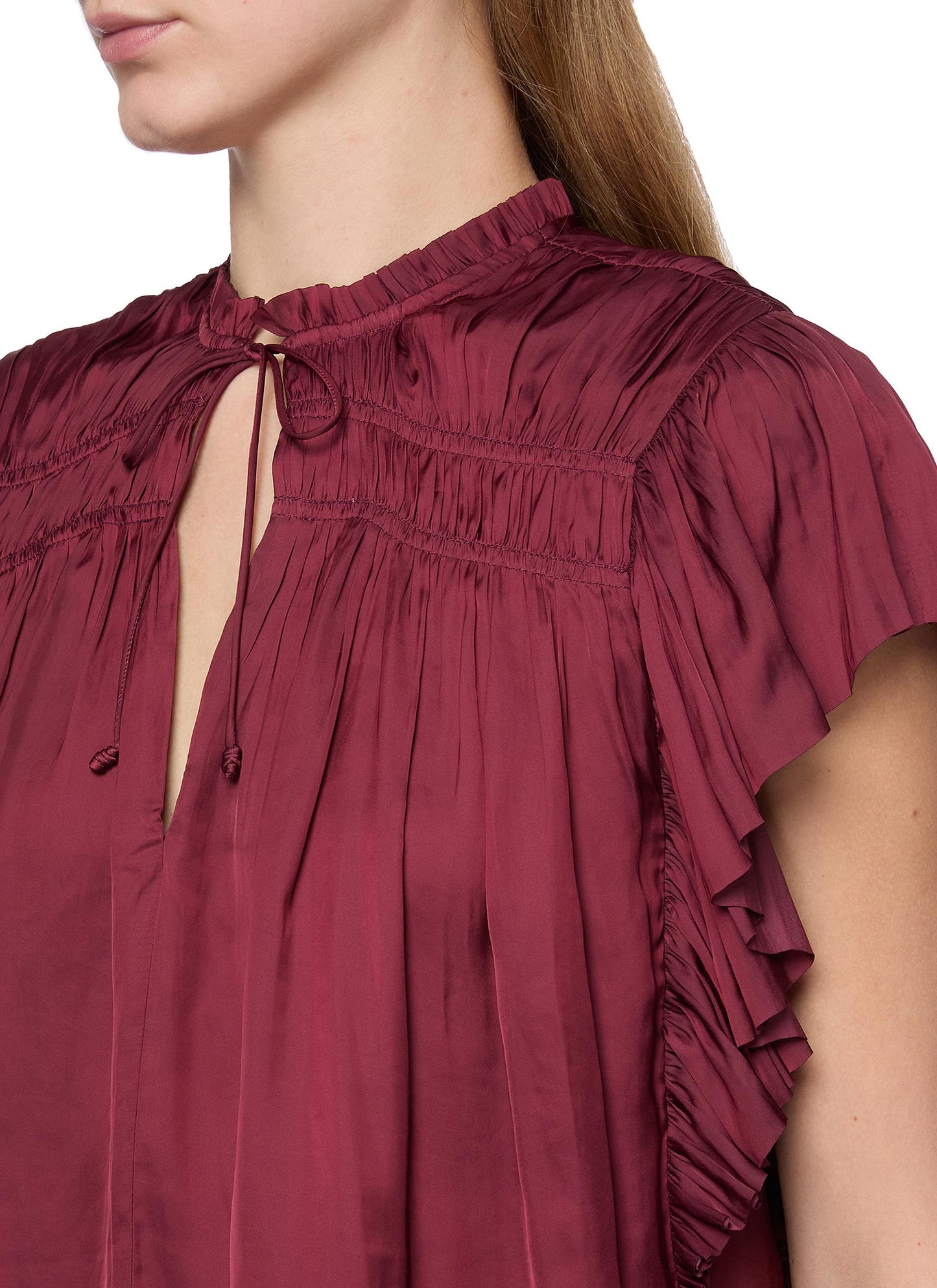 Agosta Flutter Sleeve Top