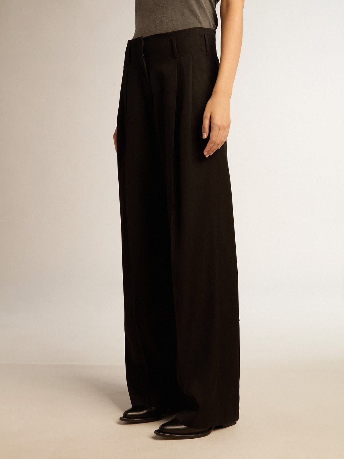 Golden Wide Leg Pant