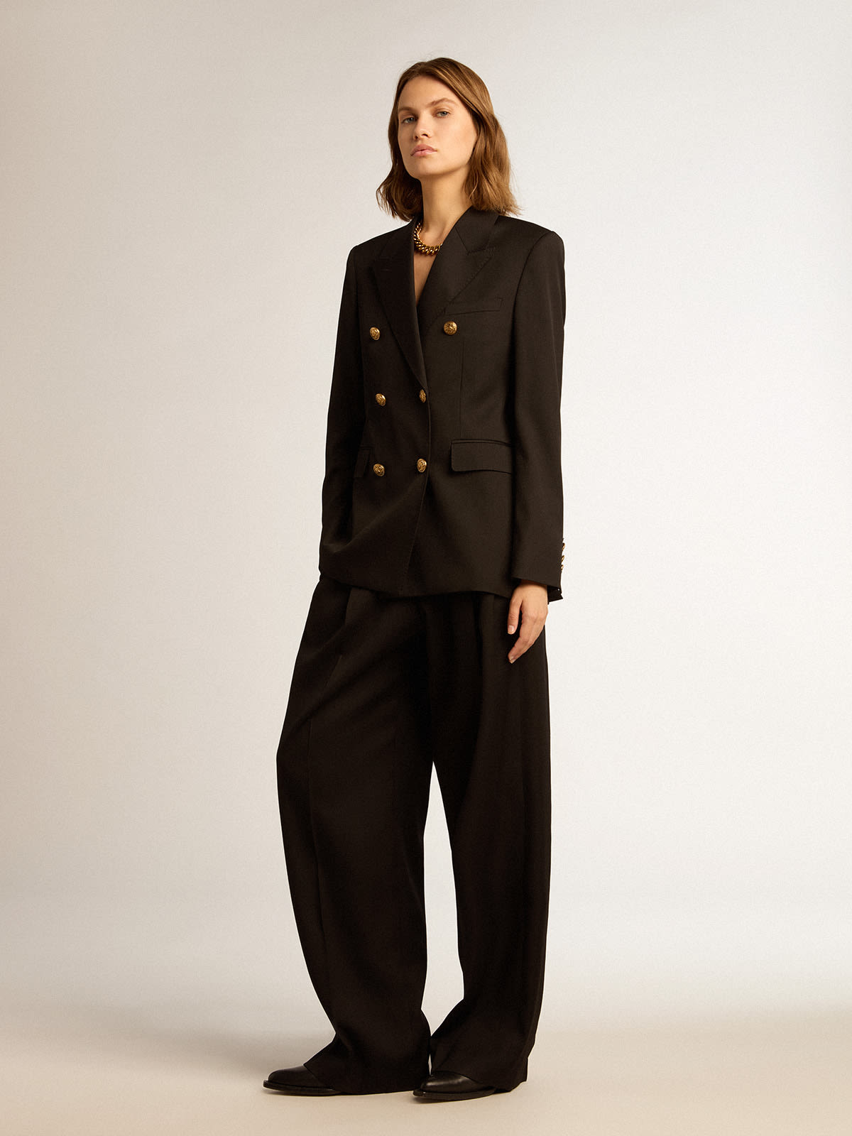 Golden Wide Leg Pant