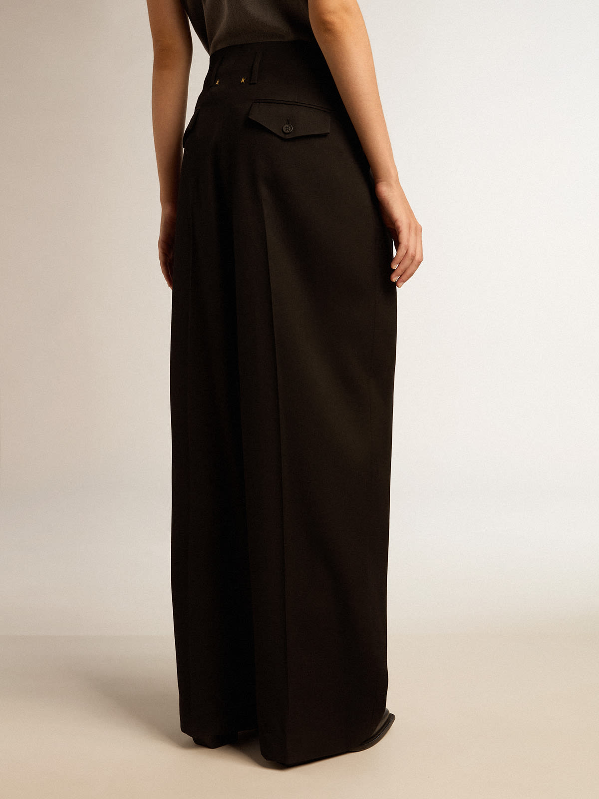 Golden Wide Leg Pant