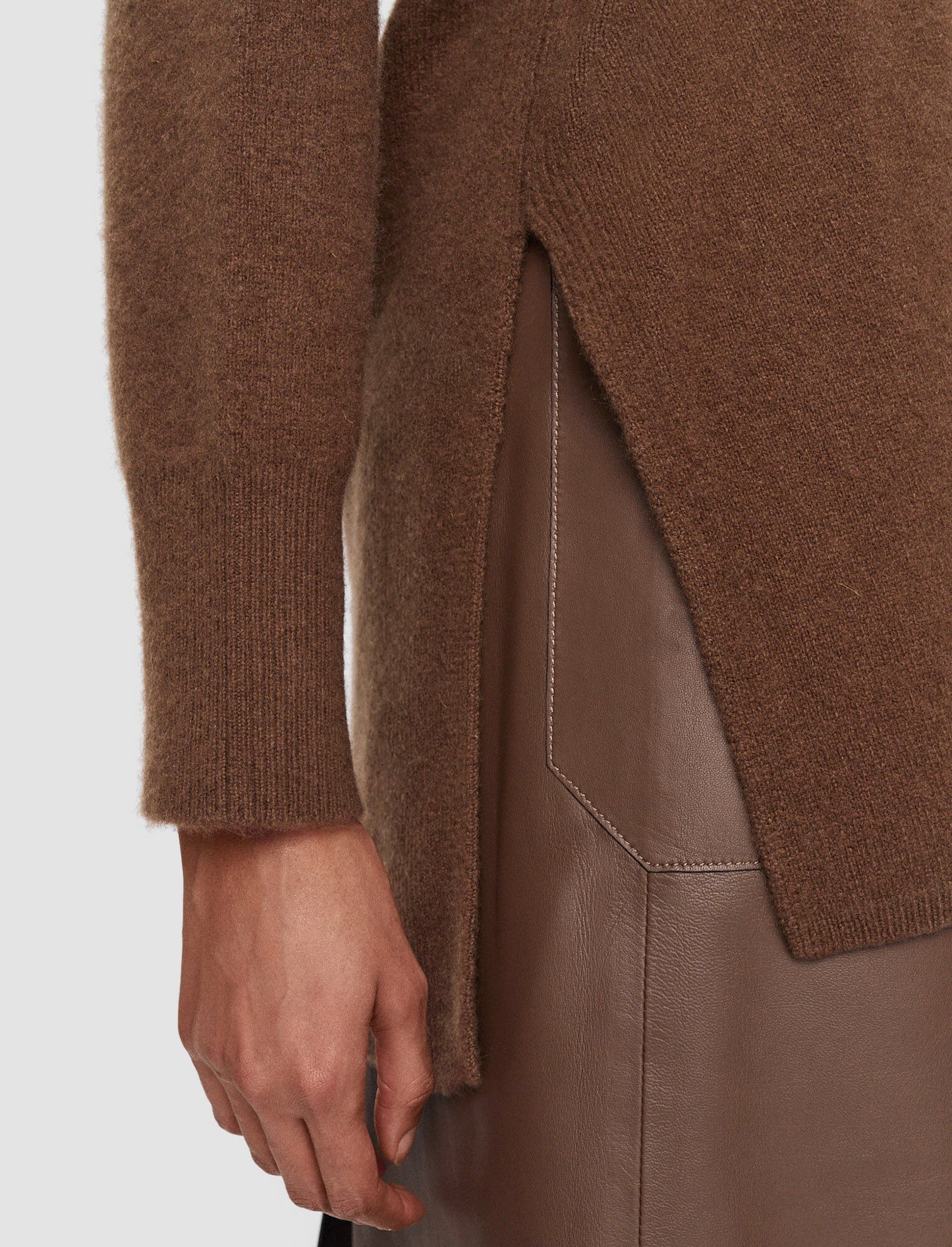 Brushed Cashmere Wrap Cardigan