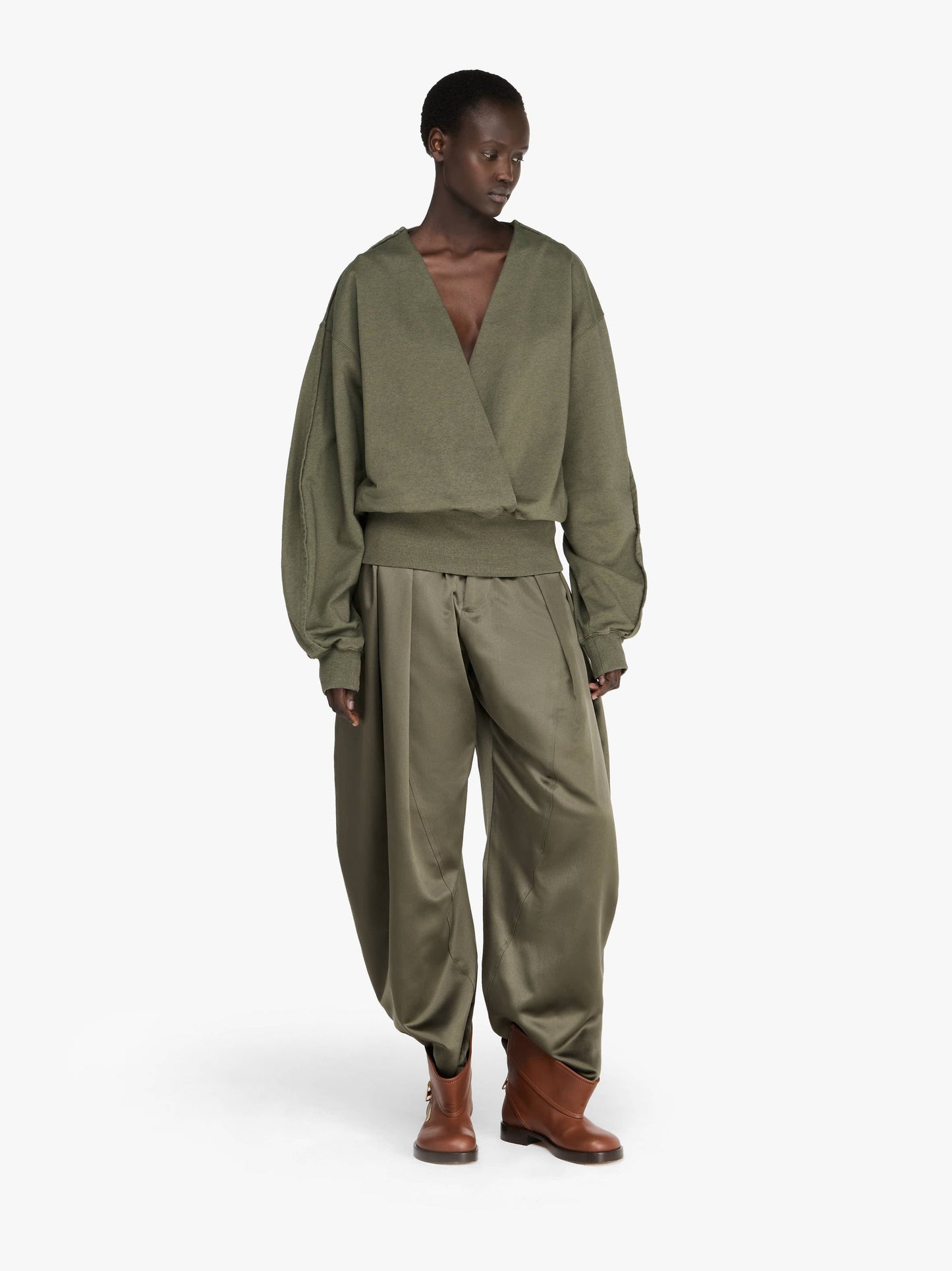 Rounded Wrap Sweatshirt
