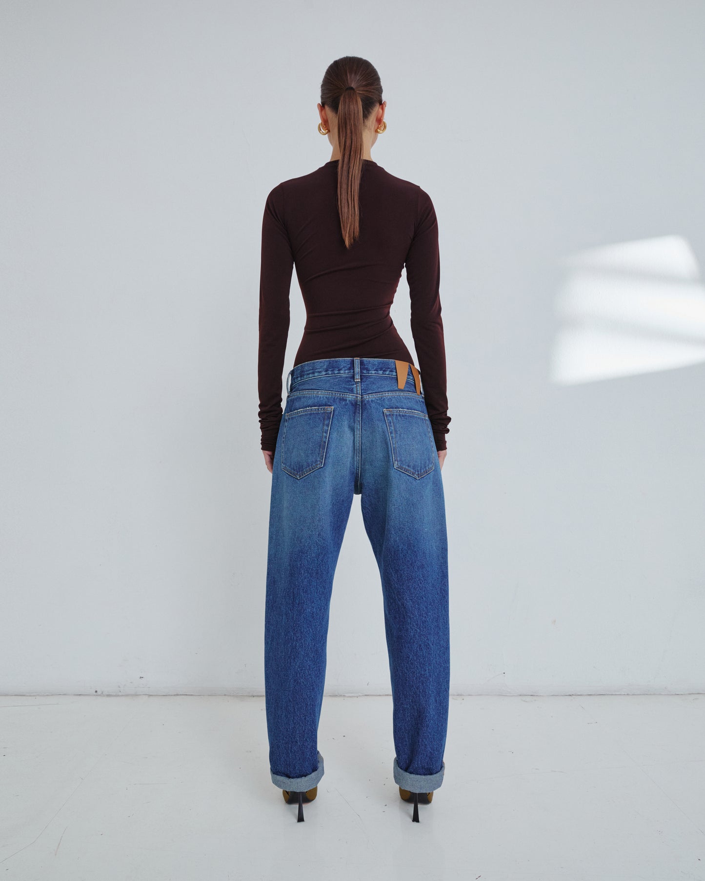 Naomi Chain Adorned Boyfriend Straight Leg Denim