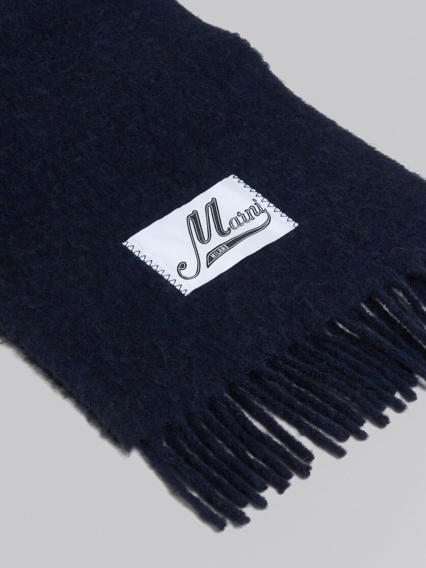 Blue Alpaca Scarf