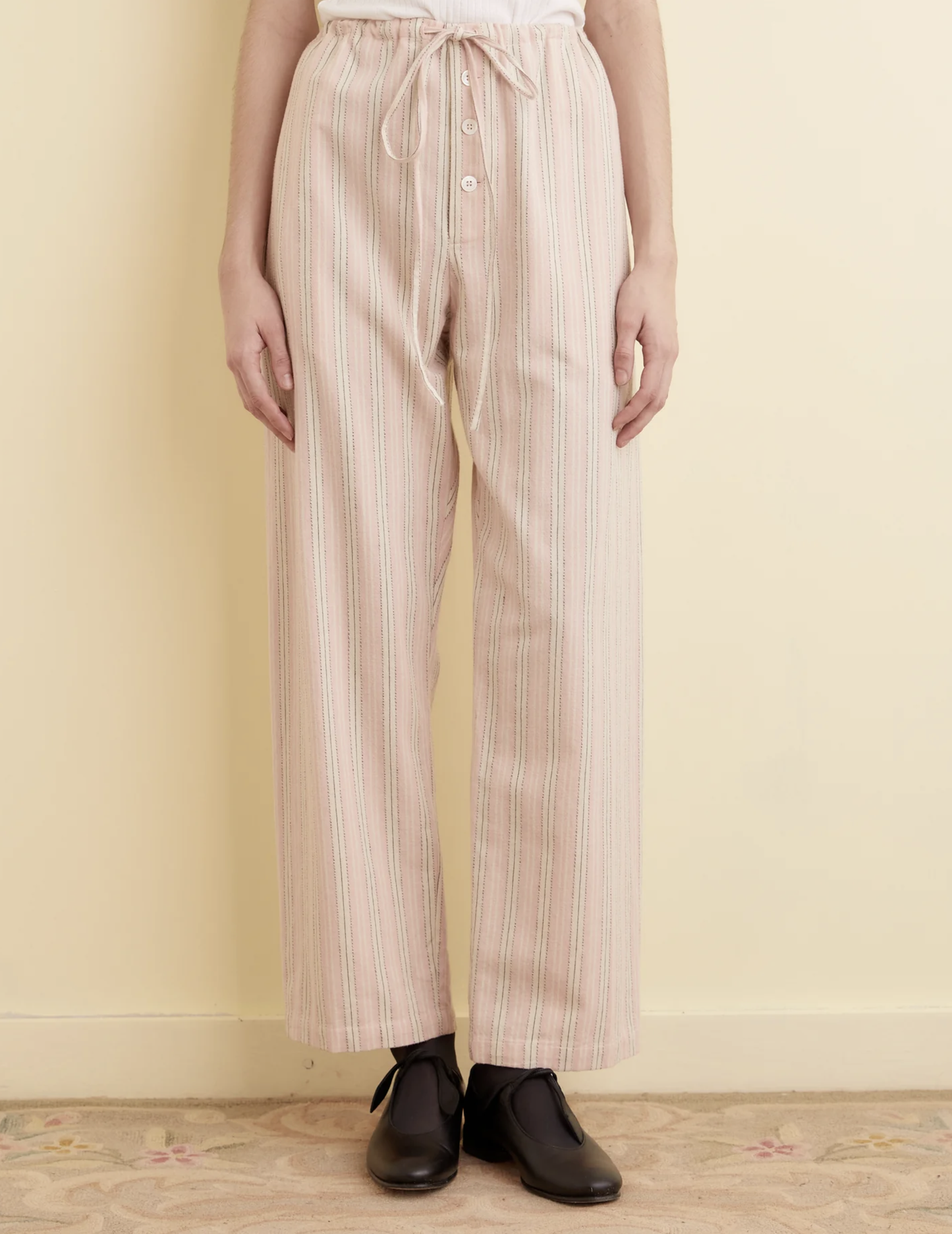 Flannel Ticking Pajama Pant