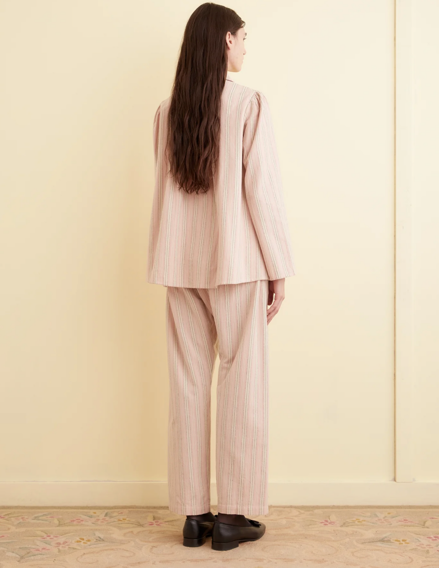 Flannel Ticking Pajama Pant