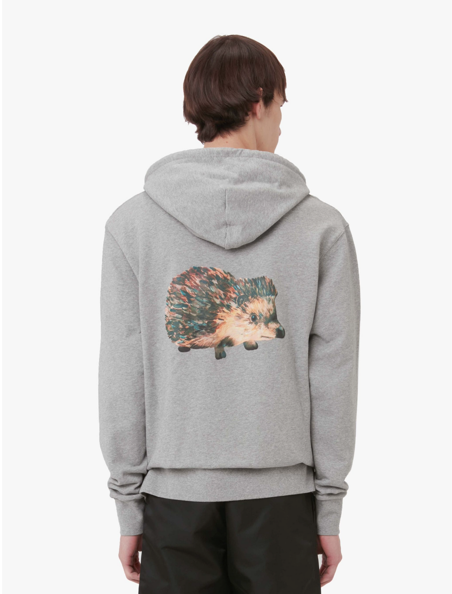 Prickly Back Print Hoodie