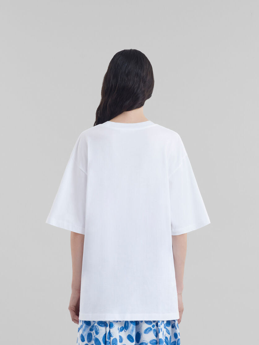 White Organic T-Shirt with Logo