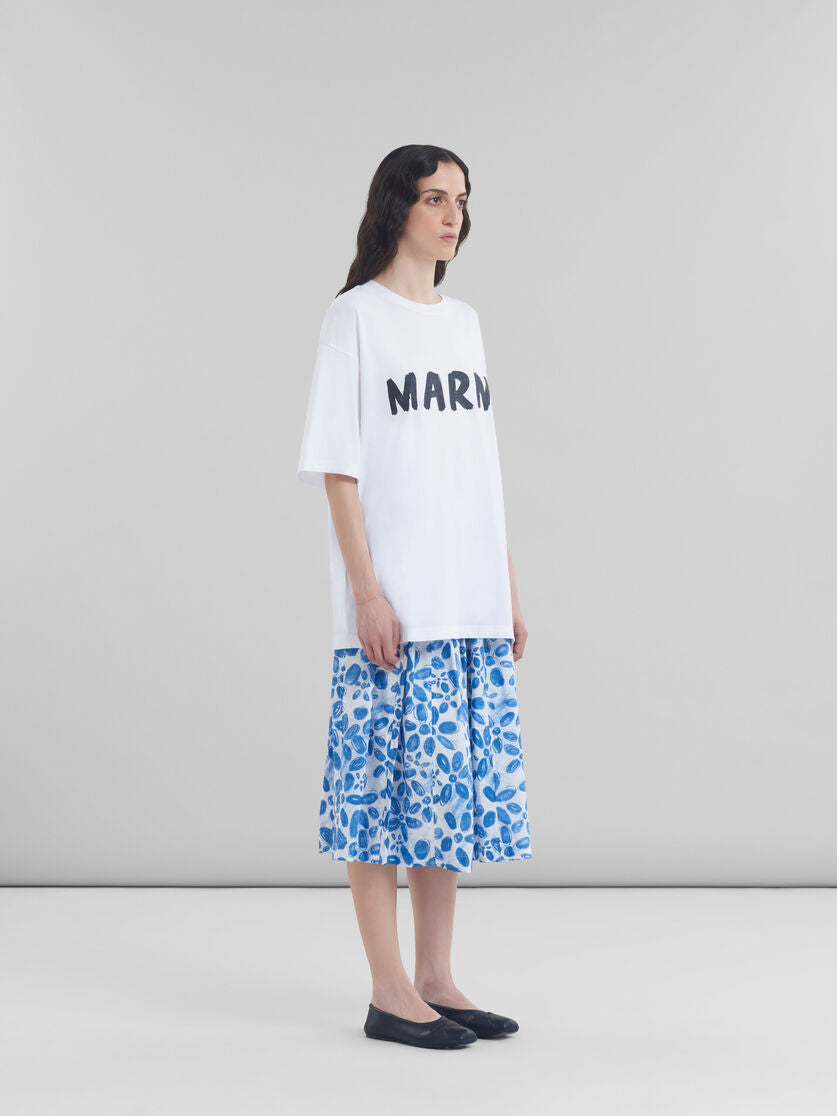 White Organic T-Shirt with Logo