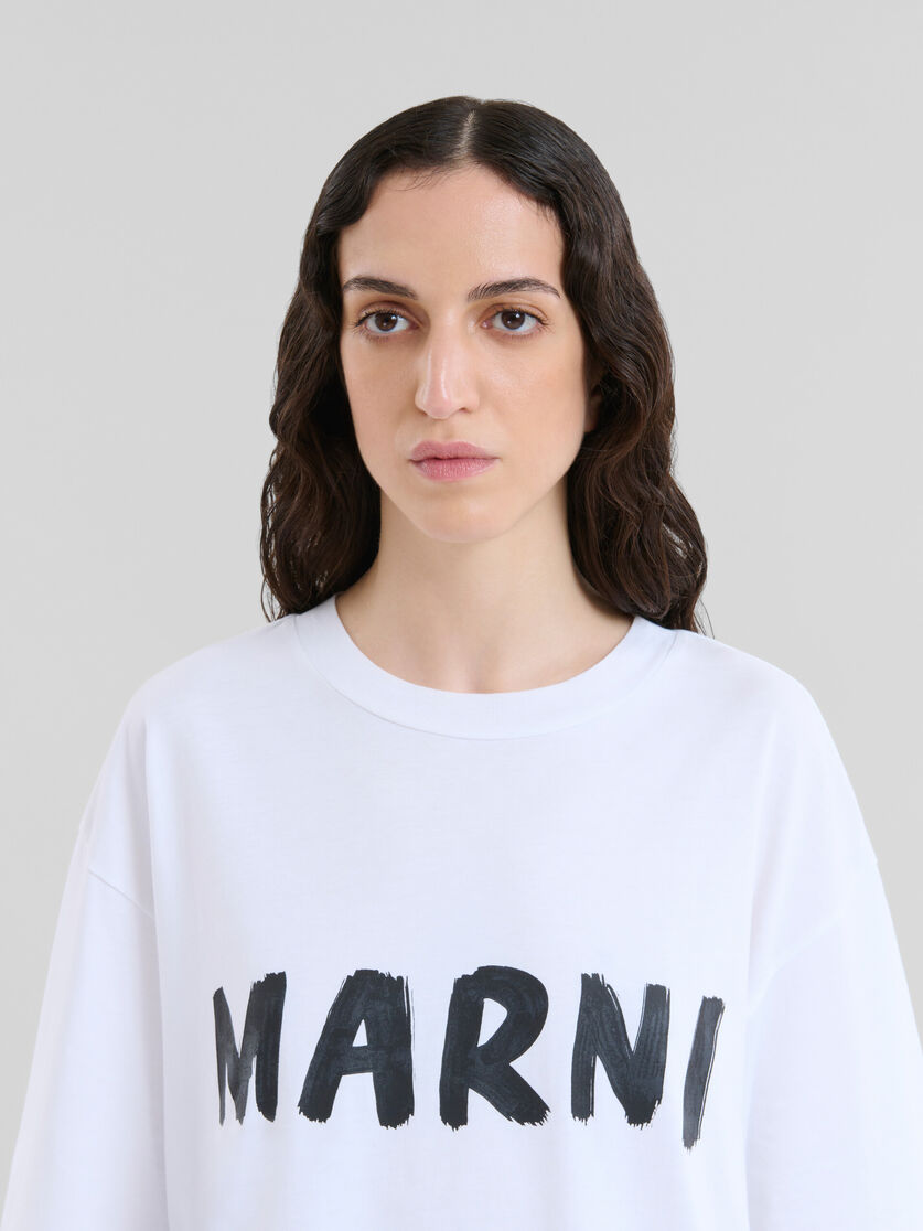 White Organic T-Shirt with Logo