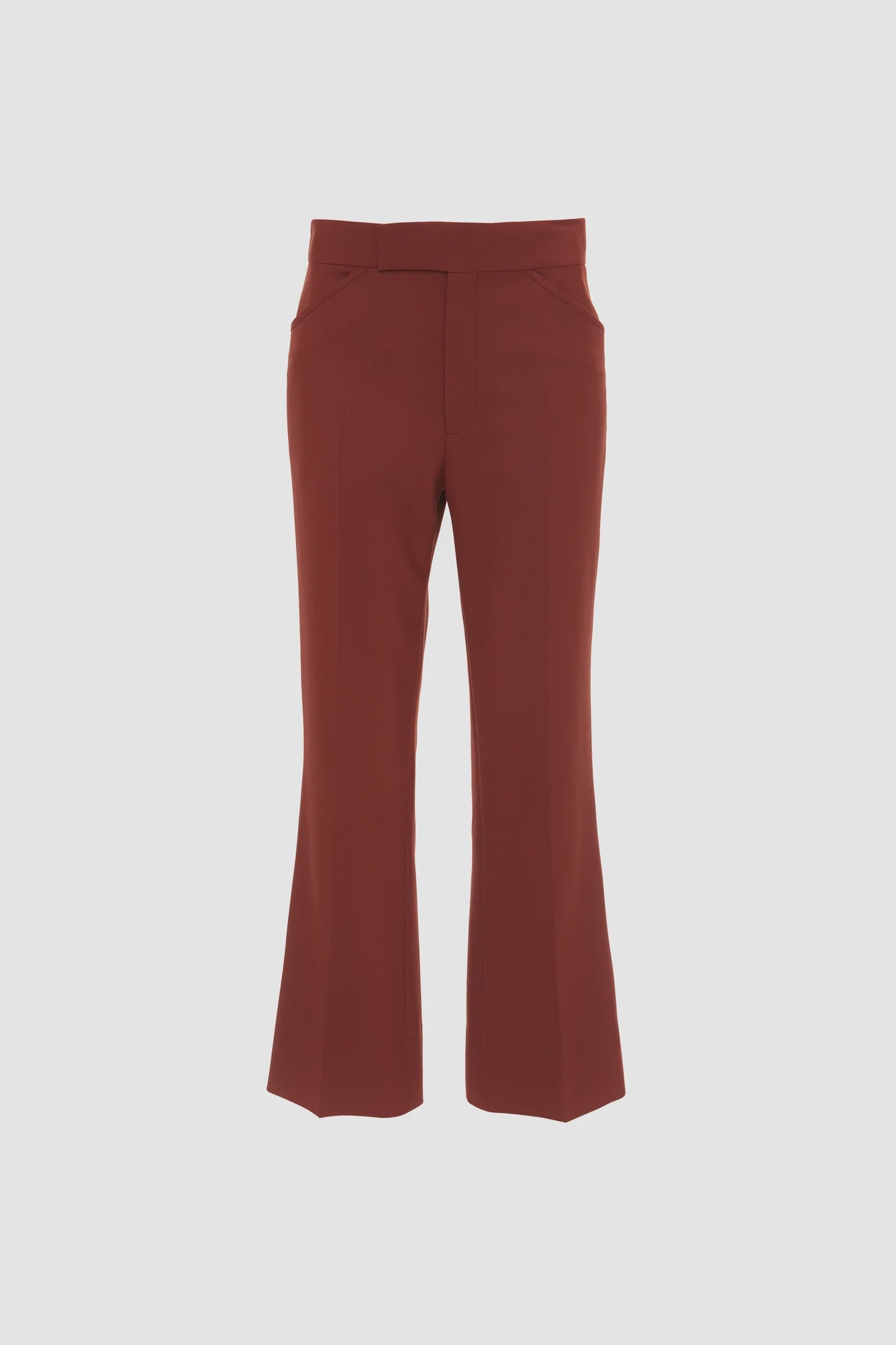 70's Cropped Flare in Russet