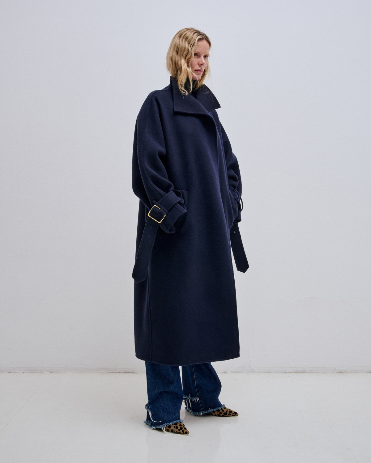 Alba Oversized Cashmere Wool Trench Coat
