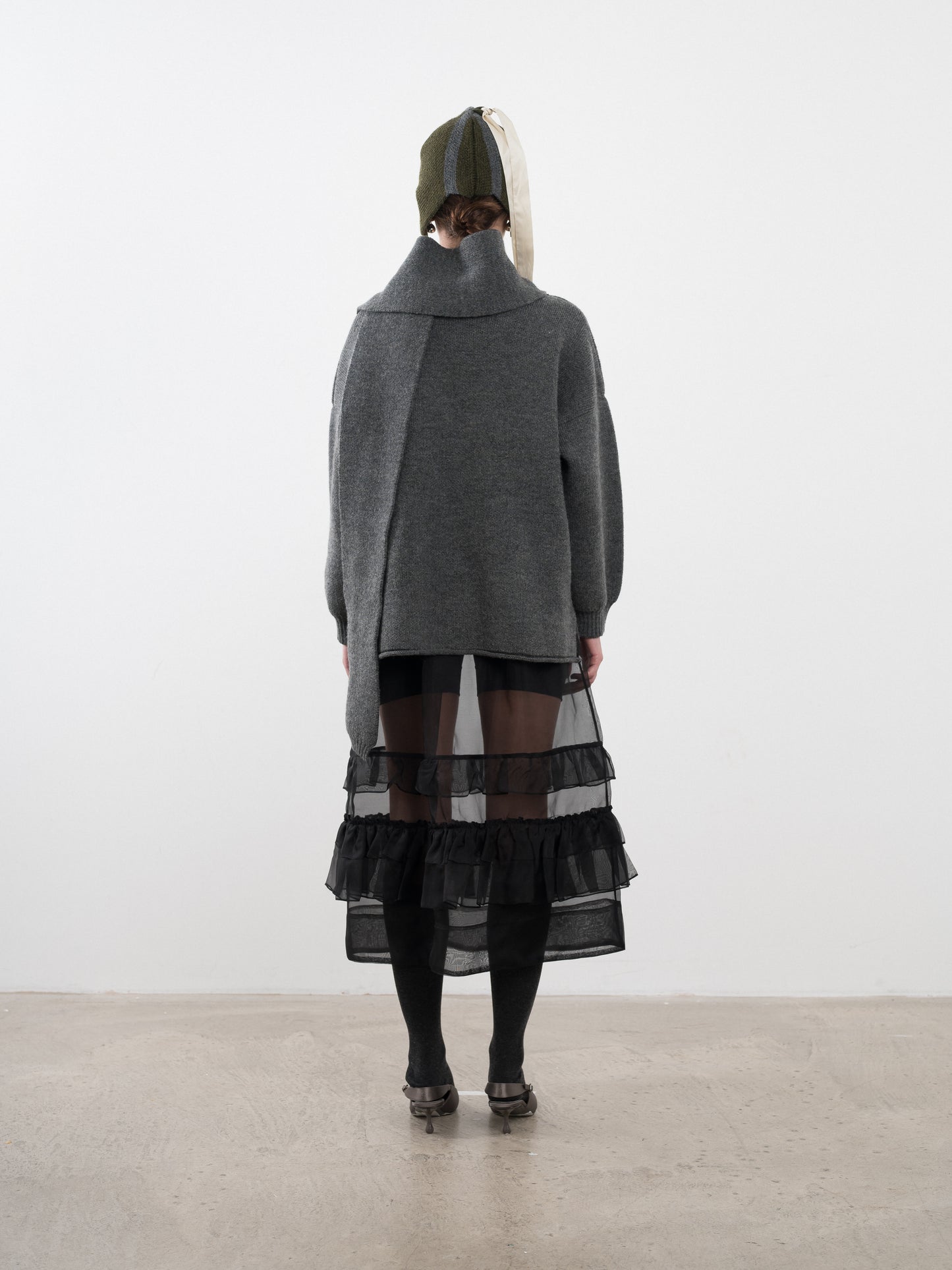 British Merino Wrap Neck Pullover