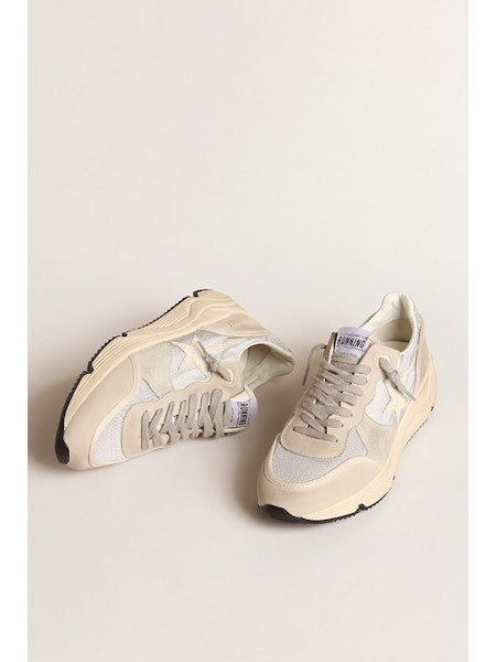 Laminated Nylon Running Sole Sneakers