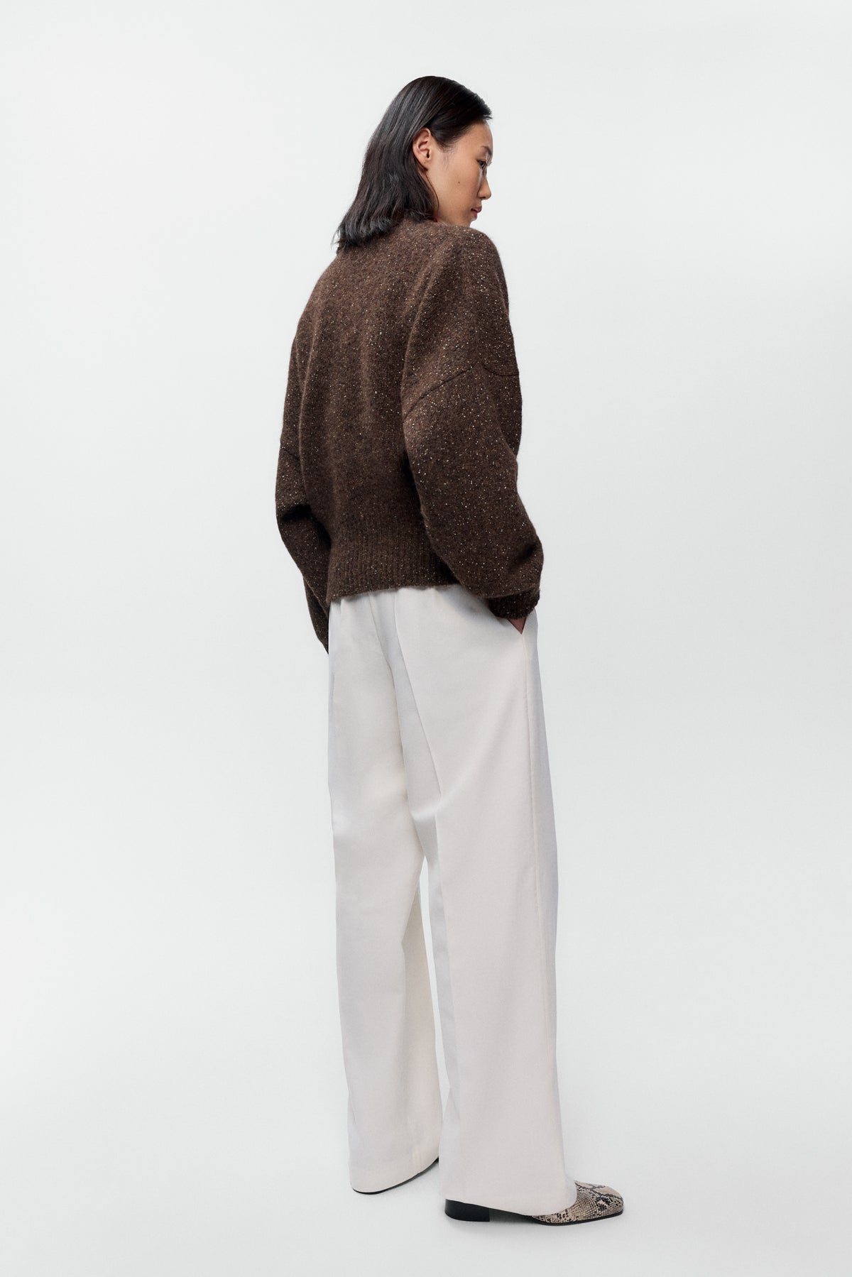 Speckled V-Sweater