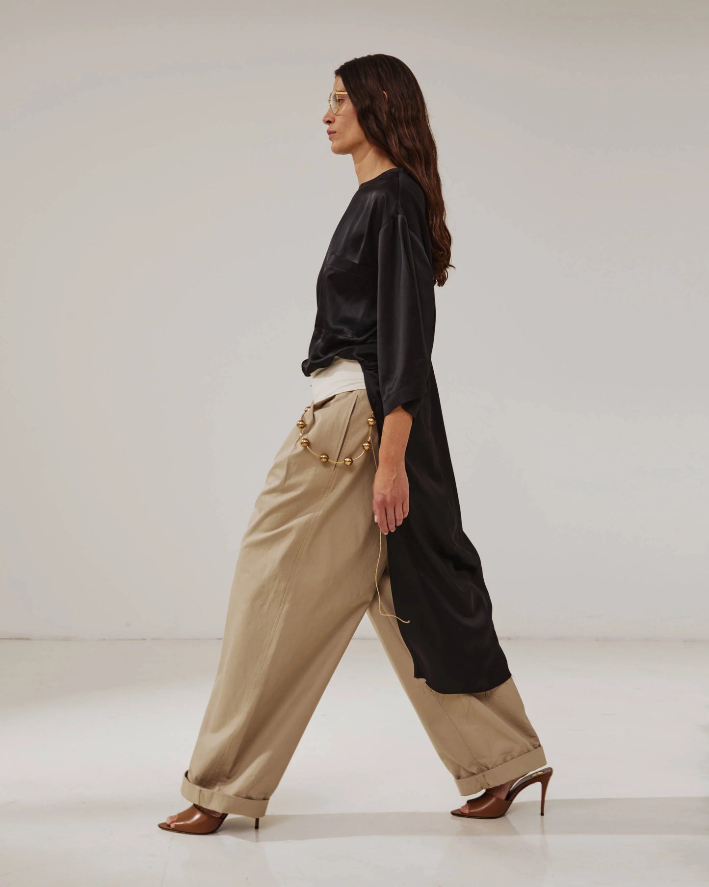 Wendy Elastic Wide-Leg Trousers