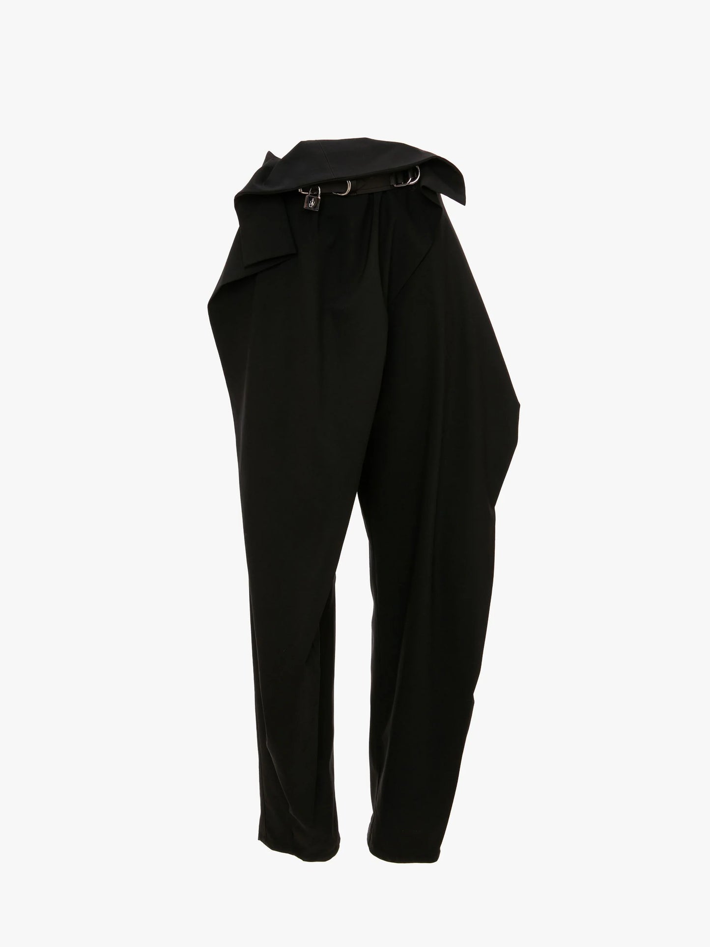 Padlock Strap Fold Over Trousers