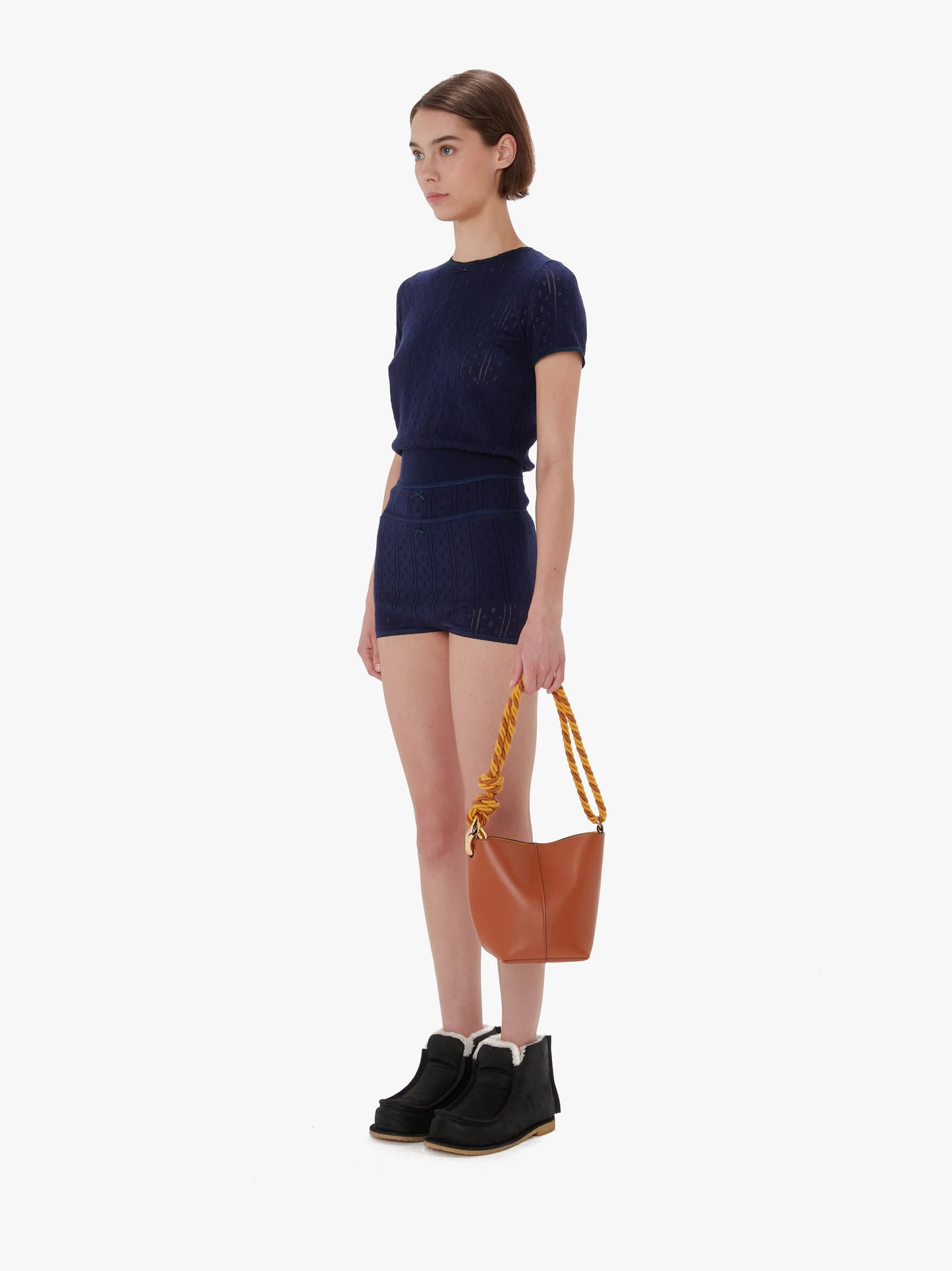 Pointelle Cap Sleeve Top
