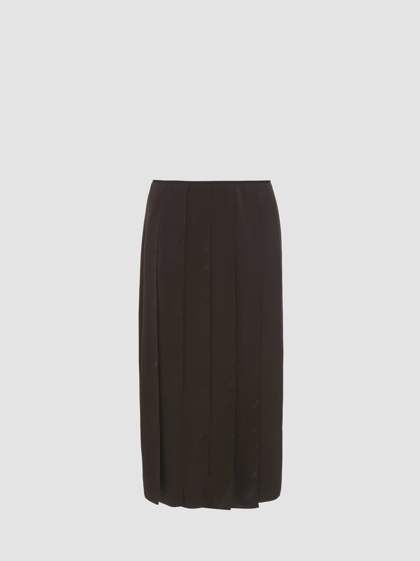 Ribbon Hem Midi Skirt