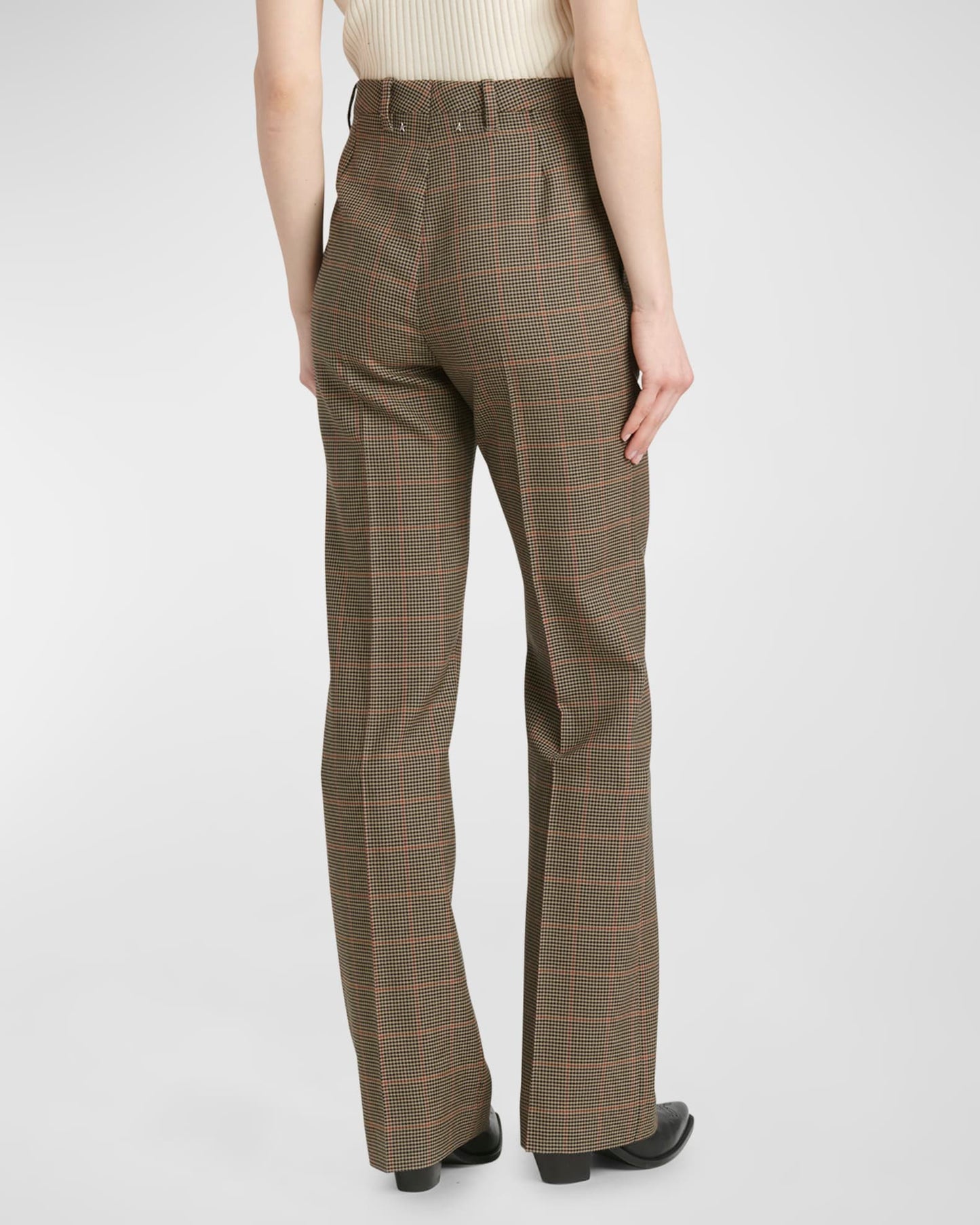 Pied De Poule Check Relaxed Pant