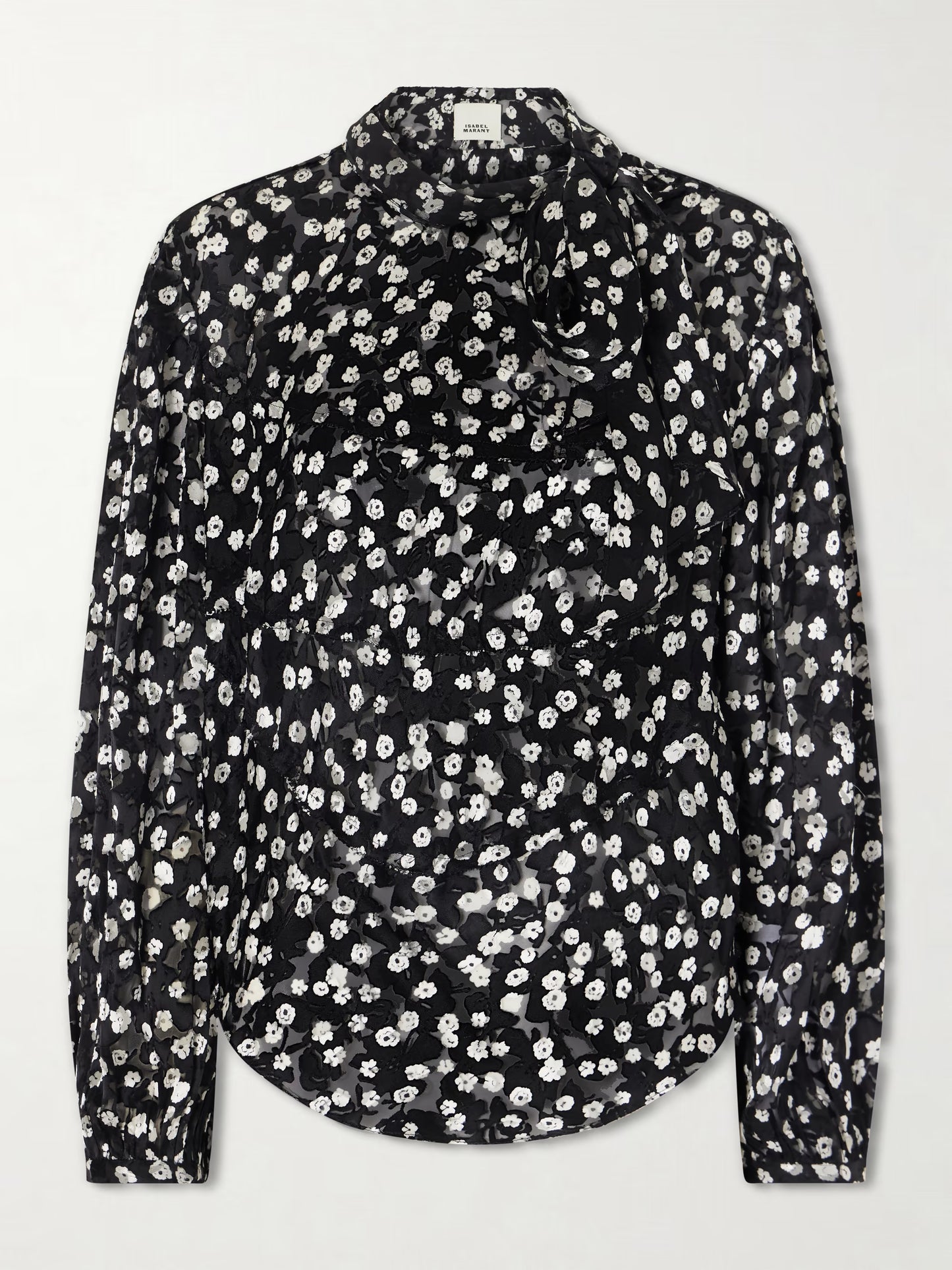Firma Floral Silk Devore Blouse