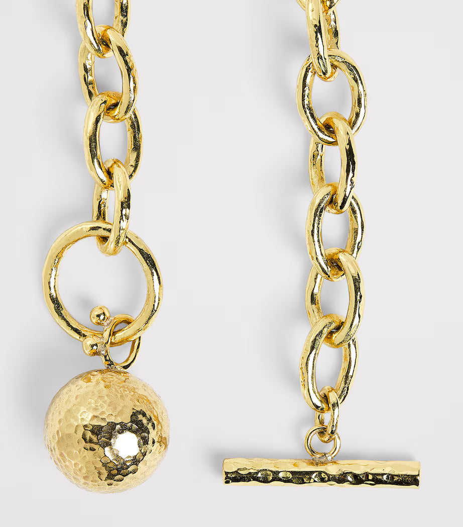 Oval Chain Charm Necklace