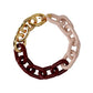 Ruby Resin Metal Necklace