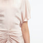 Gathered Waist Mid Length Dress