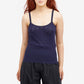 Pointelle Vest in Navy