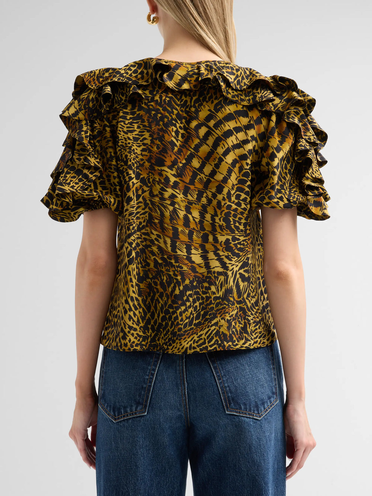 Josephine Short Sleeve Silk Top