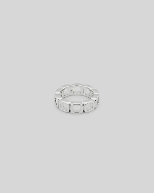 Cushion Band Open Silver