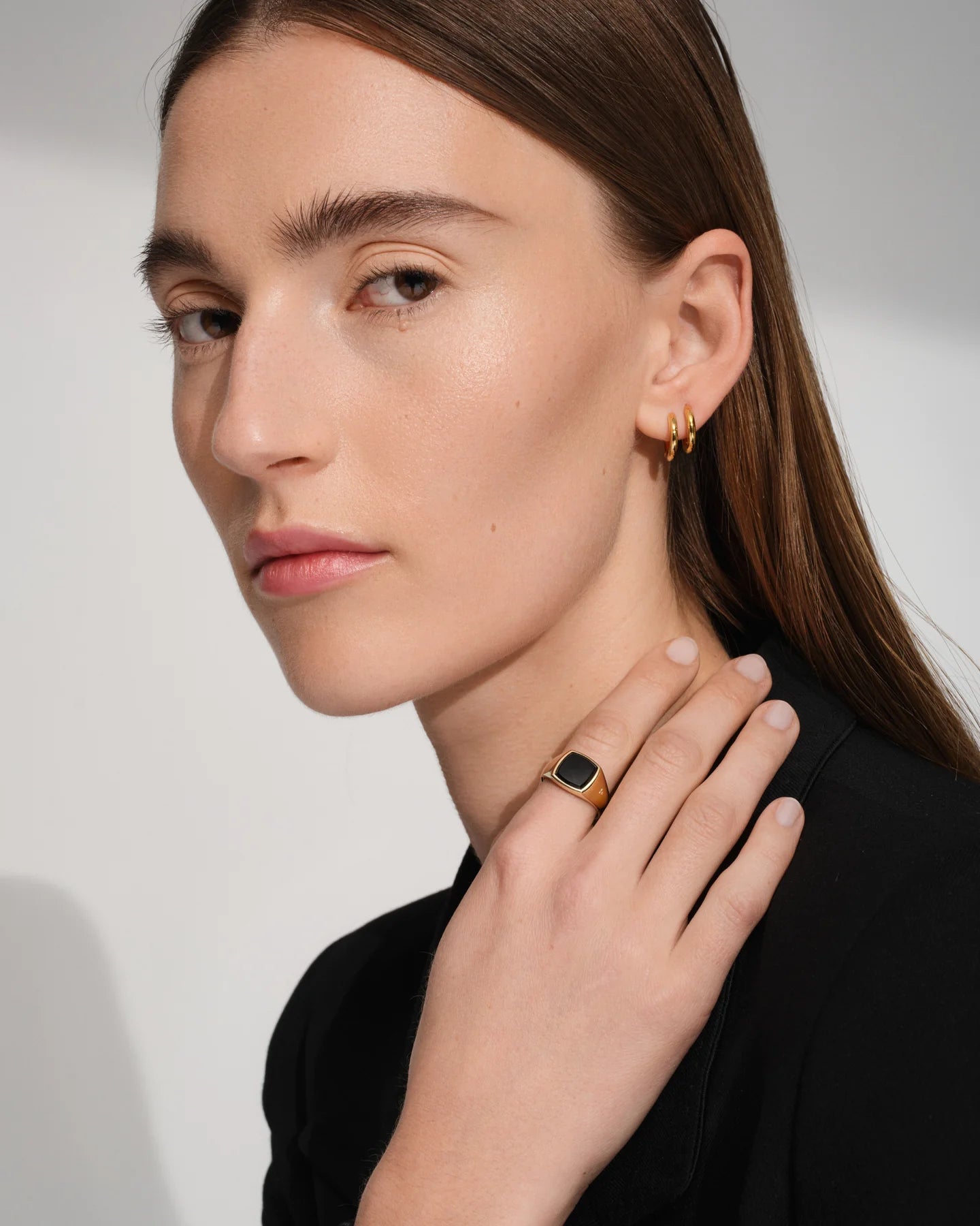 Kay Ring Gold Black Onyx