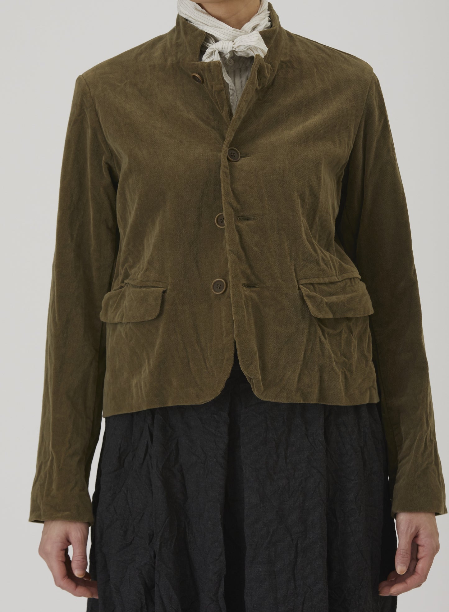 Brushed Cotton Tailored Jacket