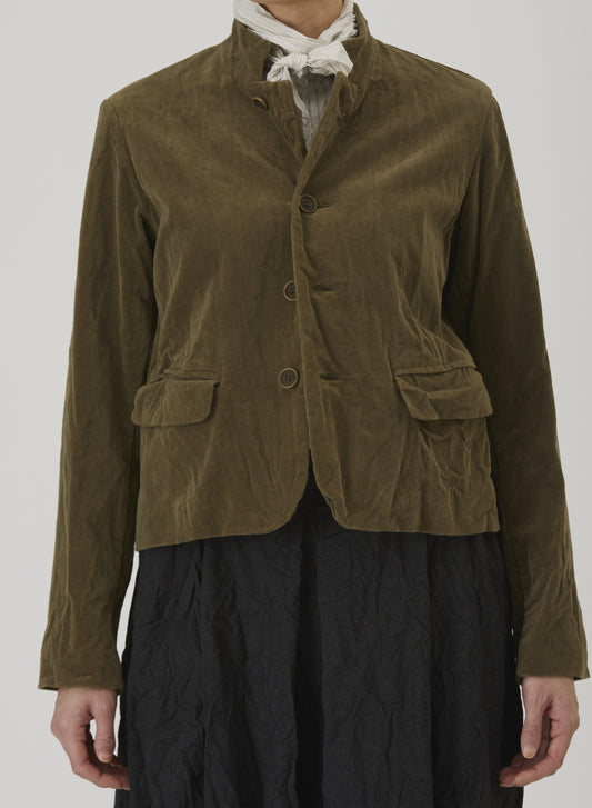Brushed Cotton Tailored Jacket